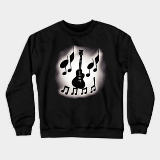 Guitar and Musical Notes Crewneck Sweatshirt
